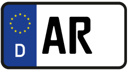 Grafik KFZ-Kennzeichen AR