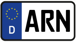 Grafik KFZ-Kennzeichen ARN