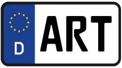 Grafik KFZ-Kennzeichen ART