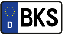 Grafik KFZ-Kennzeichen BKS