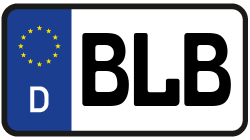 Grafik KFZ-Kennzeichen BLB