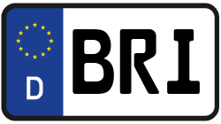 Grafik KFZ-Kennzeichen BRI