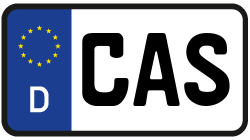 Grafik KFZ-Kennzeichen CAS
