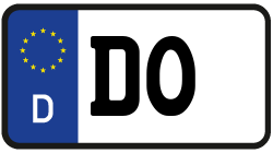 Grafik KFZ-Kennzeichen DO