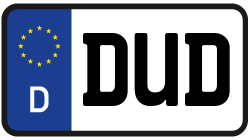 Grafik KFZ-Kennzeichen DUD
