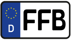 Grafik KFZ-Kennzeichen FFB