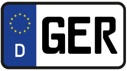 Grafik KFZ-Kennzeichen GER