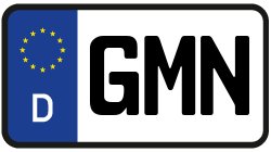 Grafik KFZ-Kennzeichen GMN