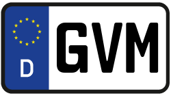 Grafik KFZ-Kennzeichen GVM