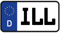 Grafik KFZ-Kennzeichen ILL