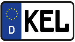 Grafik KFZ-Kennzeichen KEL