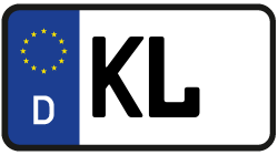 Grafik KFZ-Kennzeichen KL