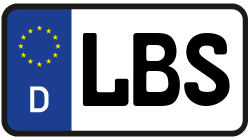 Grafik KFZ-Kennzeichen LBS