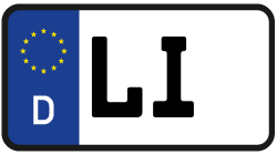Grafik KFZ-Kennzeichen LI