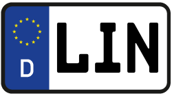 Grafik KFZ-Kennzeichen LIN