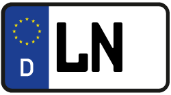 Grafik KFZ-Kennzeichen LN