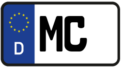 Grafik KFZ-Kennzeichen MC
