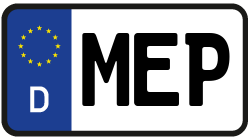Grafik KFZ-Kennzeichen MEP