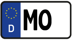 Grafik KFZ-Kennzeichen MO
