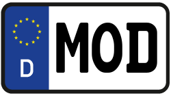 Grafik KFZ-Kennzeichen MOD