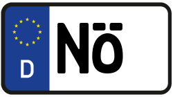 Grafik KFZ-Kennzeichen NÖ
