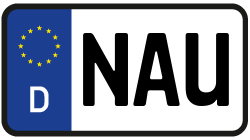 Grafik KFZ-Kennzeichen NAU
