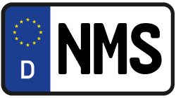 Grafik KFZ-Kennzeichen NMS