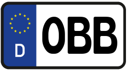 Grafik KFZ-Kennzeichen OBB