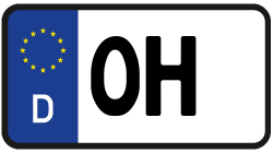 Grafik KFZ-Kennzeichen OH
