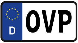 Grafik KFZ-Kennzeichen OVP