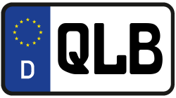 Grafik KFZ-Kennzeichen QLB