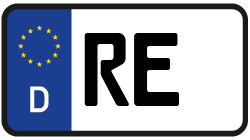 Grafik KFZ-Kennzeichen RE