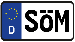 Grafik KFZ-Kennzeichen SÖM