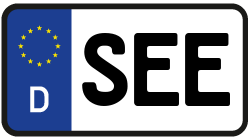 Grafik KFZ-Kennzeichen SEE