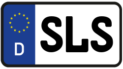 Grafik KFZ-Kennzeichen SLS
