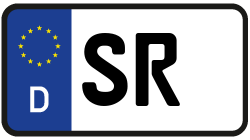 Grafik KFZ-Kennzeichen SR