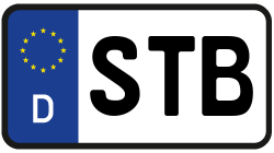 Grafik KFZ-Kennzeichen STB