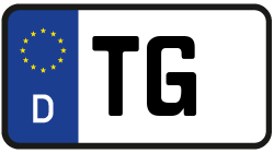 Grafik KFZ-Kennzeichen TG