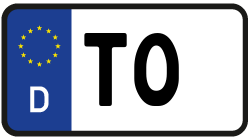 Grafik KFZ-Kennzeichen TO