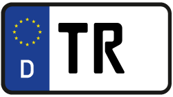Grafik KFZ-Kennzeichen TR