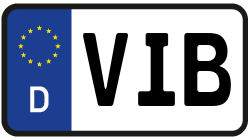 Grafik KFZ-Kennzeichen VIB