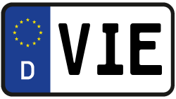 Grafik KFZ-Kennzeichen VIE