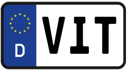 Grafik KFZ-Kennzeichen VIT