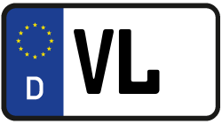 Grafik KFZ-Kennzeichen VL
