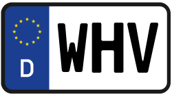 Grafik KFZ-Kennzeichen WHV
