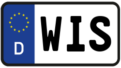 Grafik KFZ-Kennzeichen WIS