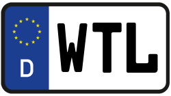 Grafik KFZ-Kennzeichen WTL