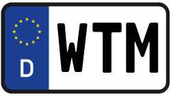 Grafik KFZ-Kennzeichen WTM
