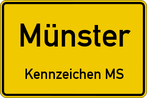 Ortsschild Münster